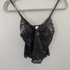 Forever 21 Black Lace Top